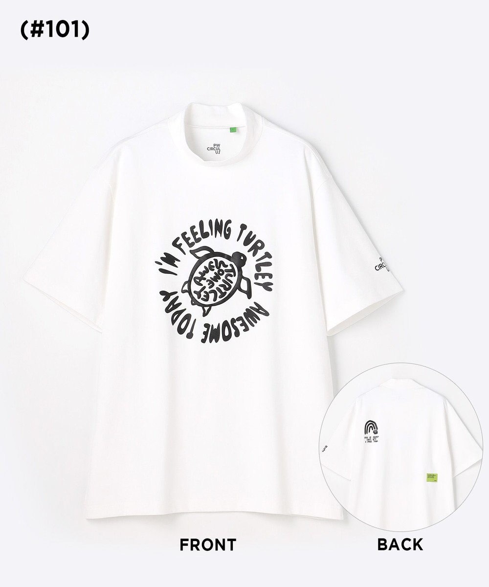 PW CIRCULUS 【MEN】POP＆WIT グラフィックモックネックT ゴルフ 