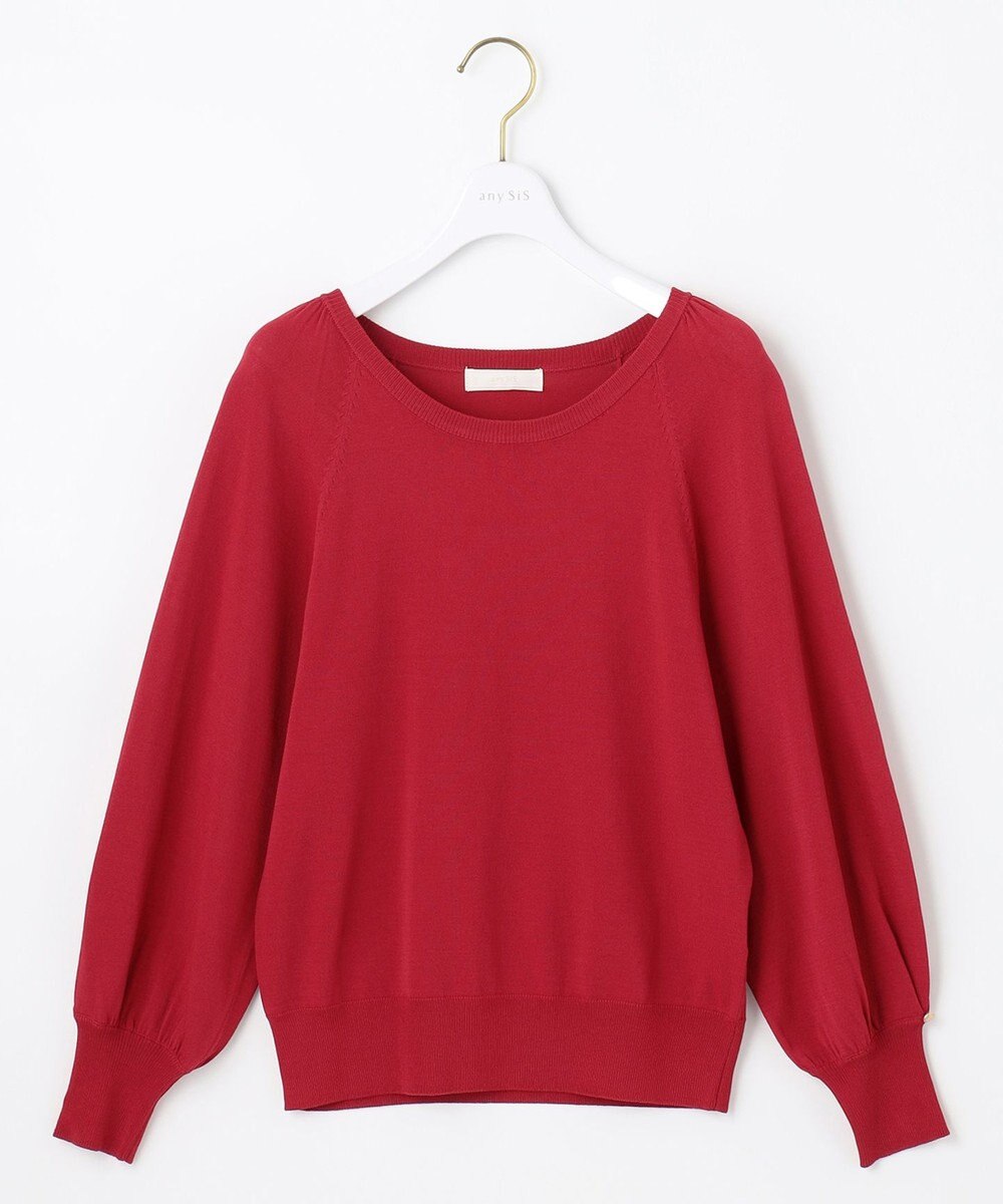 ANY SIS 【洗える】タックポイント ニット 