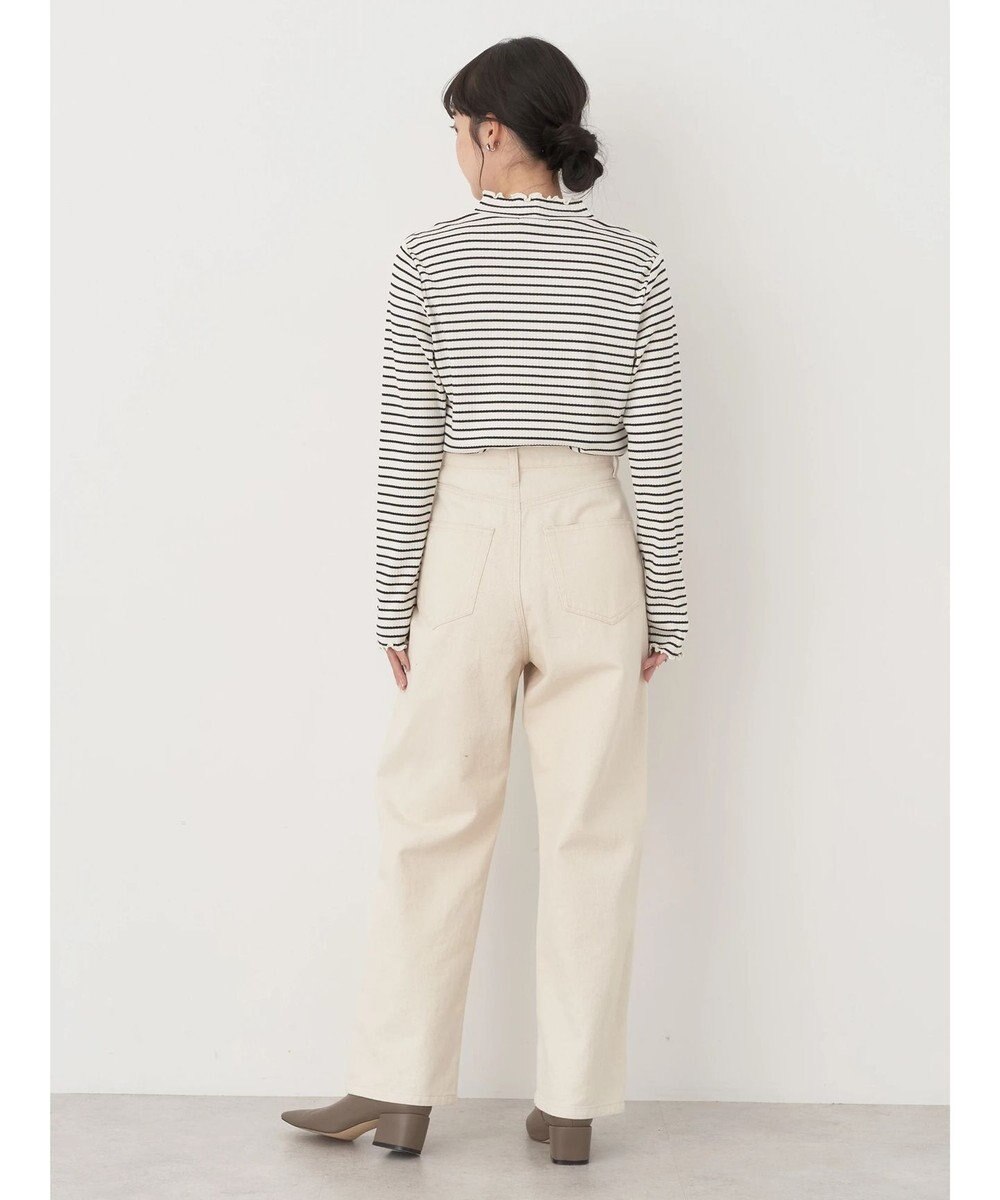 earth music&ecology チェーンリブハイネックプルオーバー 