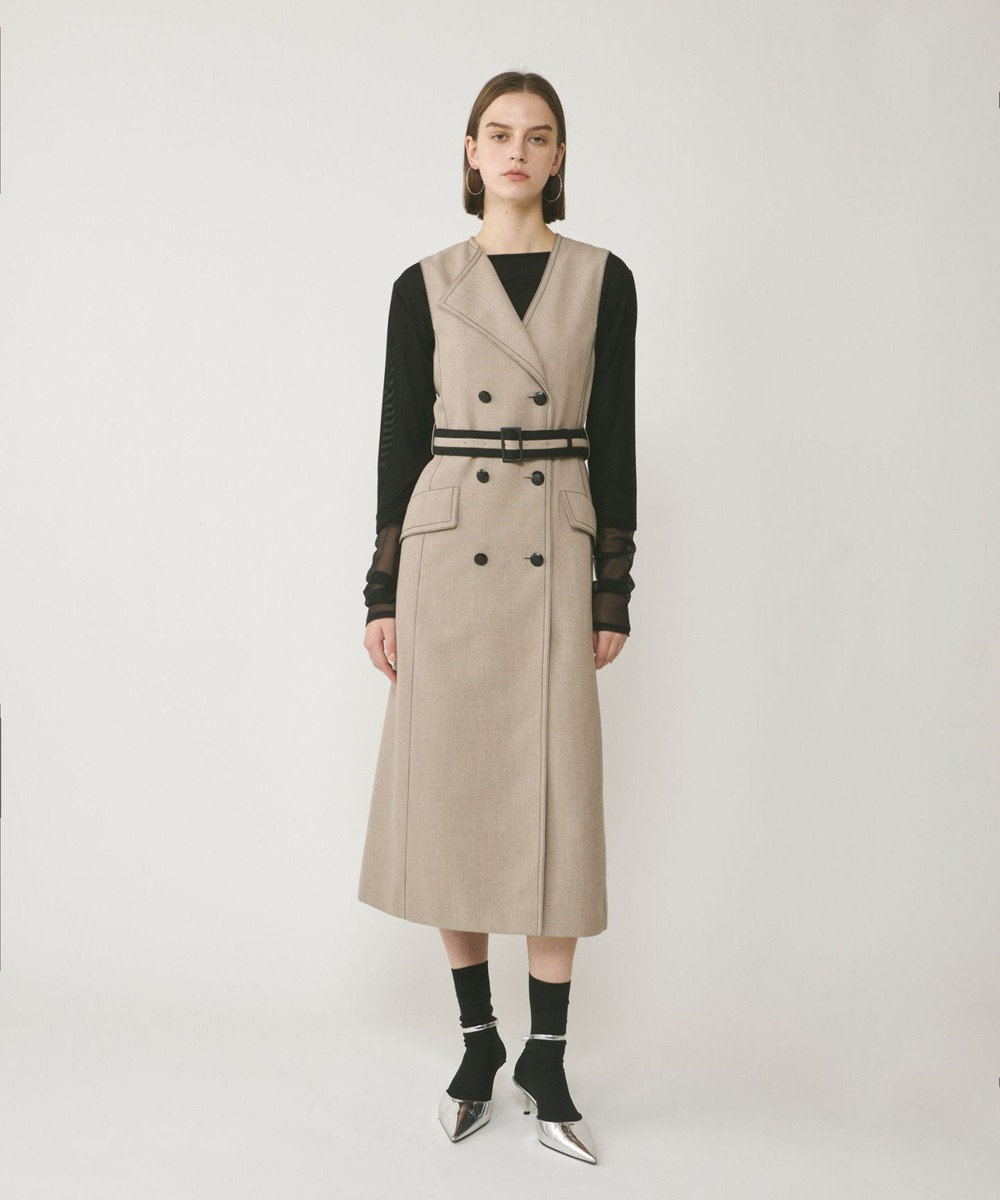 GRACE CONTINENTAL アシンメトリーカラーワンピース 