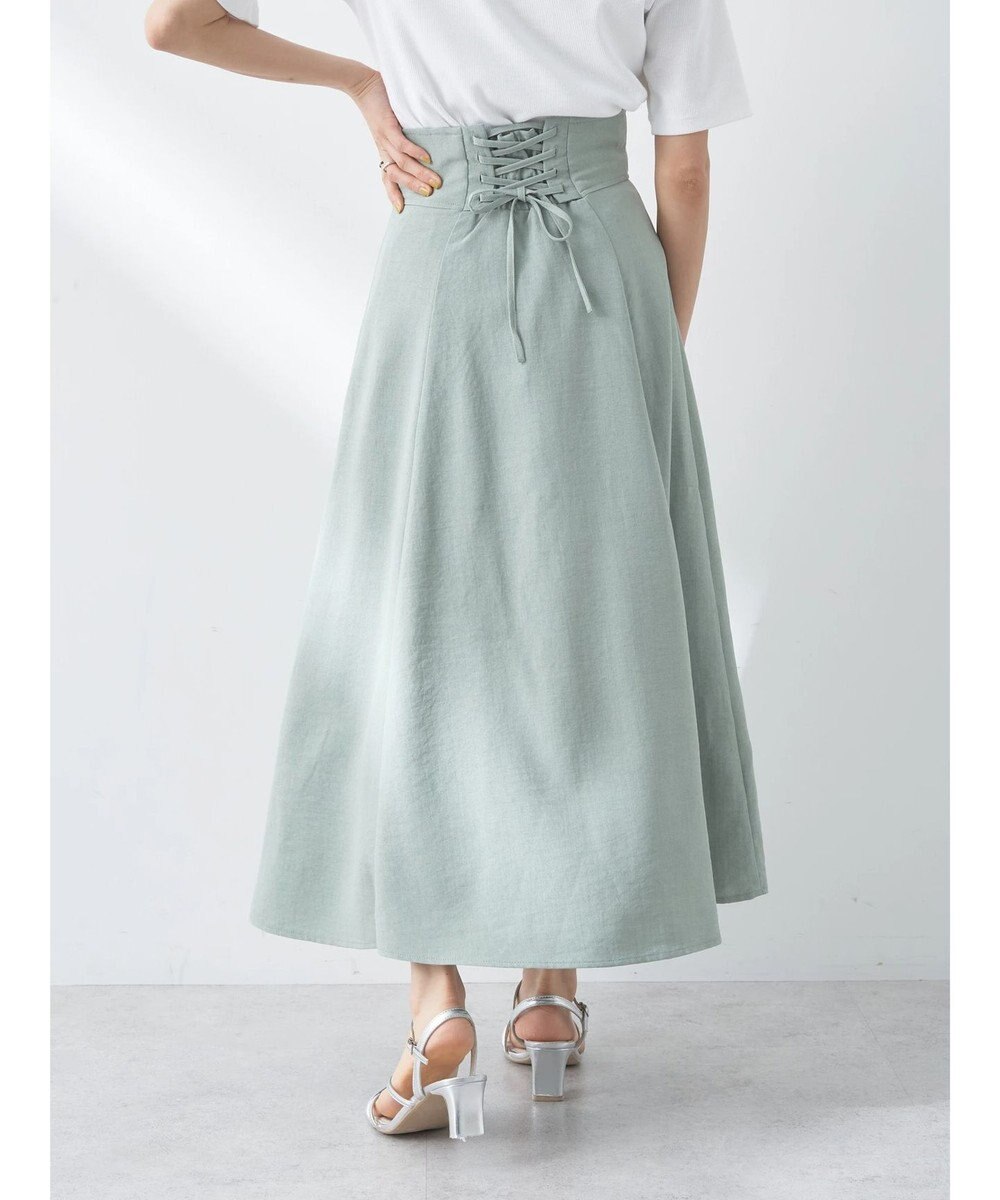 earth music&ecology バックレースアップスカート 