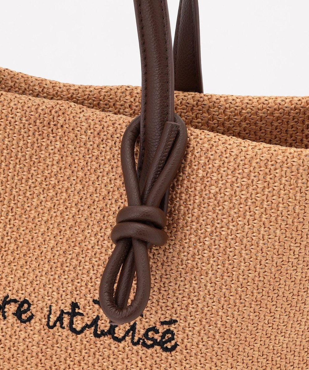 ANY ワイドフェイクラフィアトートバッグ 