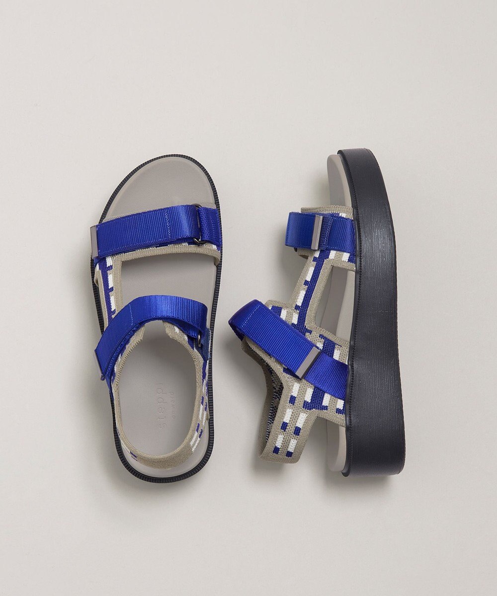 steppi 【洗える】厚底 ストラップサンダル 