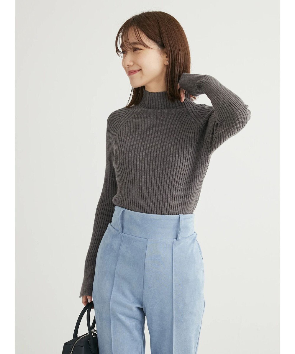 Green Parks ・Ｐｅｔｉｔ　Ｆｌｅｕｒ　ボトルネックリブニット 