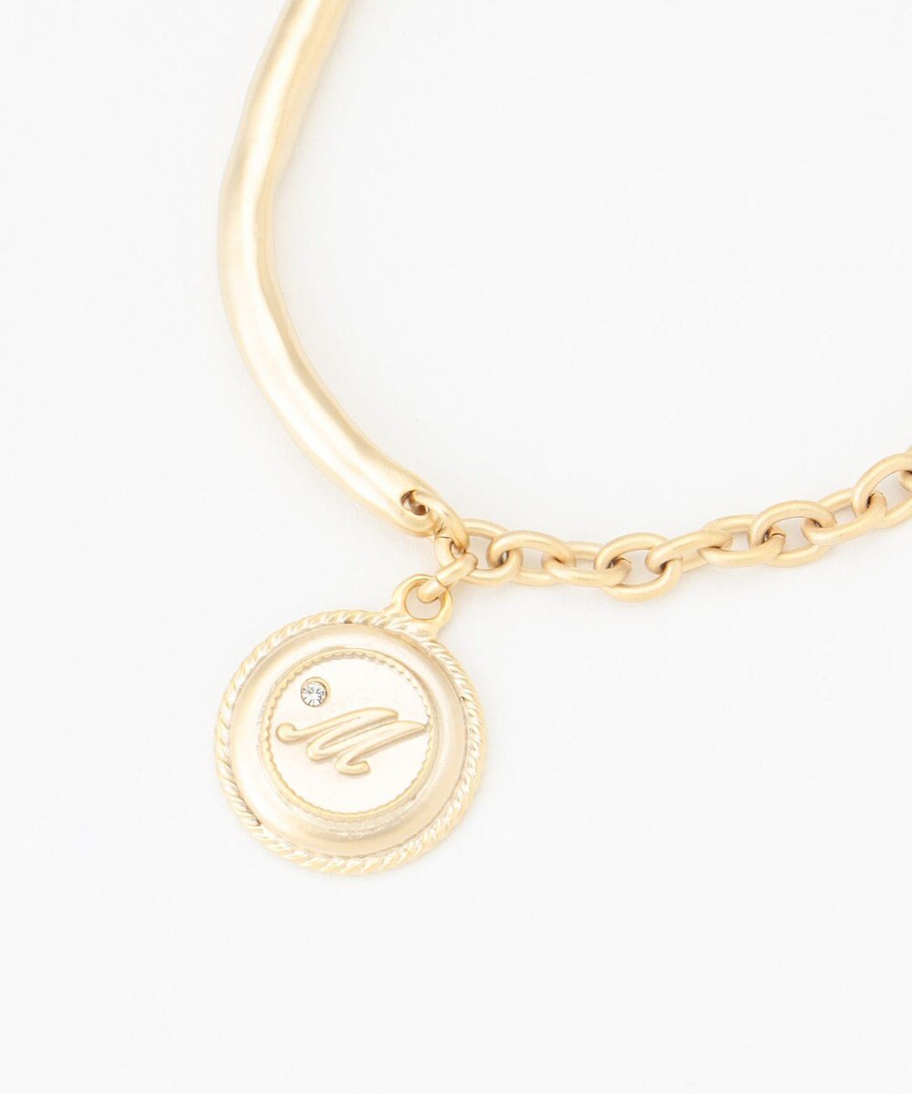 J.PRESS LADIES 【WEB限定・リバーシブル】 イニシャルコイン ブレスレット 