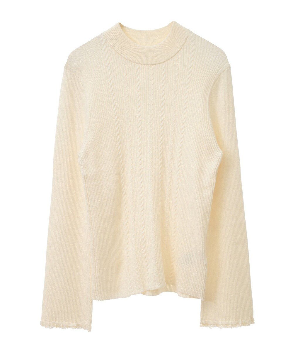 earth music&ecology ナローケーブルプルオーバー 