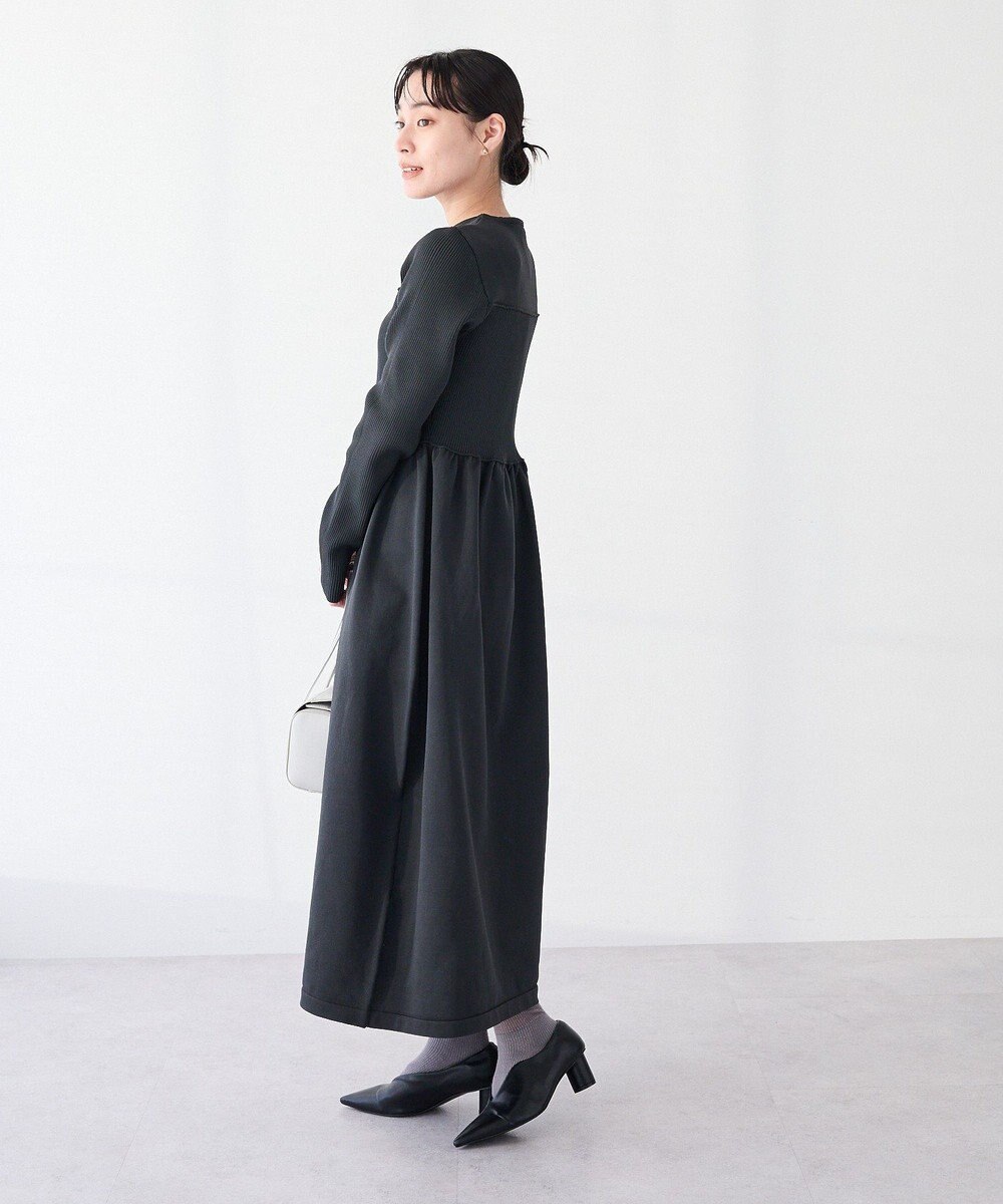 CRAFT STANDARD BOUTIQUE ＜セレモニー／ハレの日＞スポンディッシュニットワンピース 