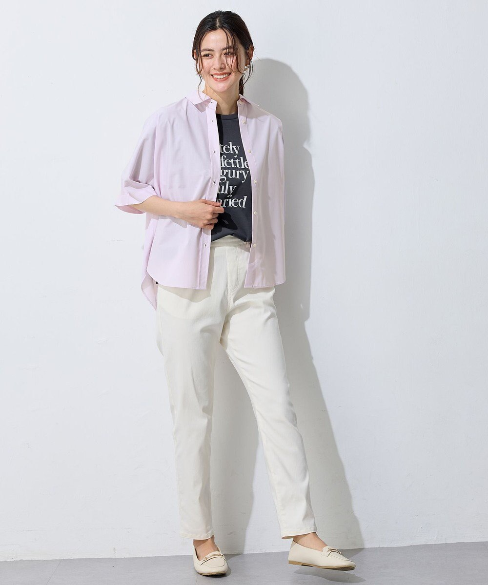 ANY 【接触冷感/UVカット/抗菌防臭/速乾】エニィファンクション半袖シャツブラウス 