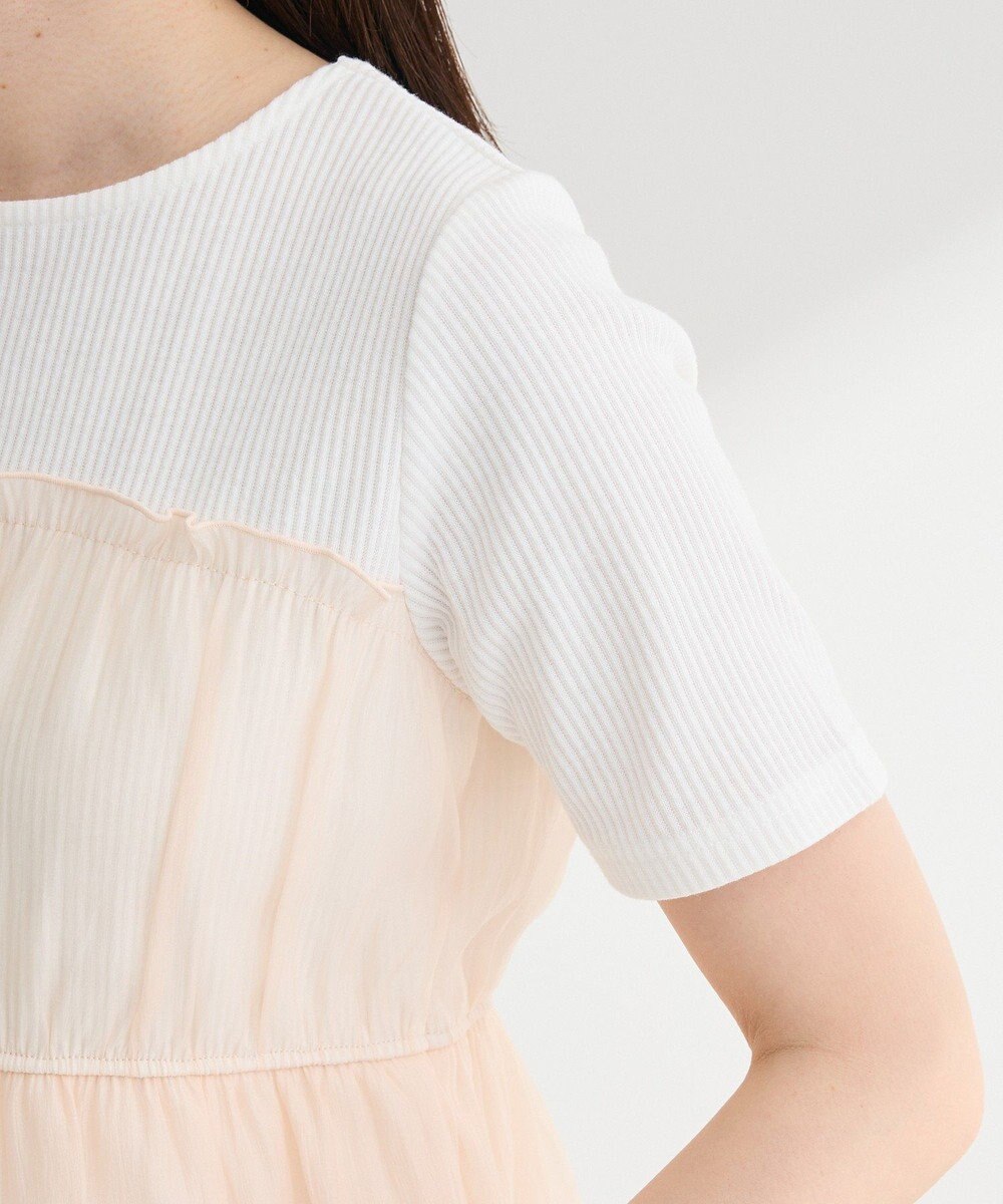 Green Parks オーガンジービスチェドッキング半袖プルオーハ 