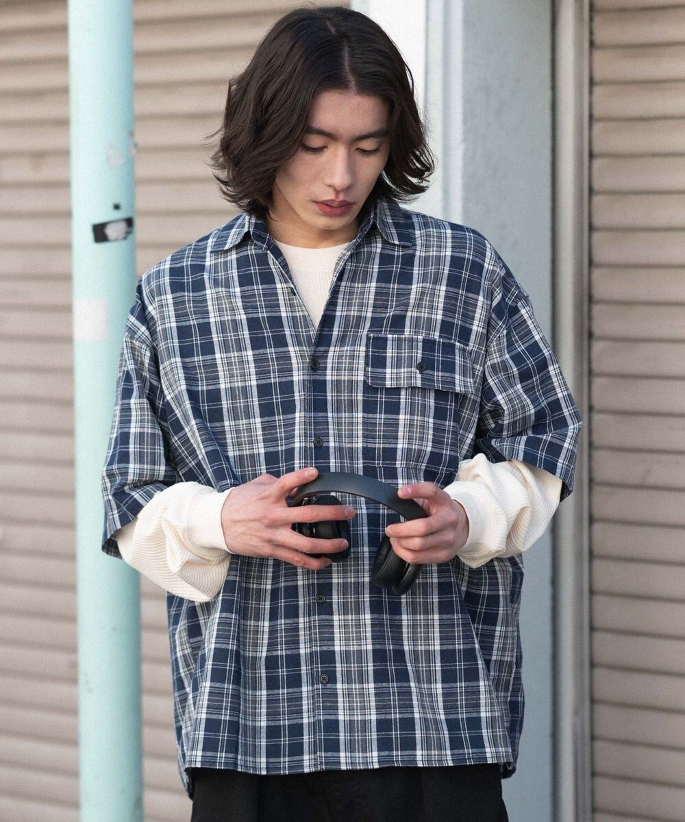 WEGO 【ユニセックス着用ITEM】アンサンブルチェックシャツ（LS） 