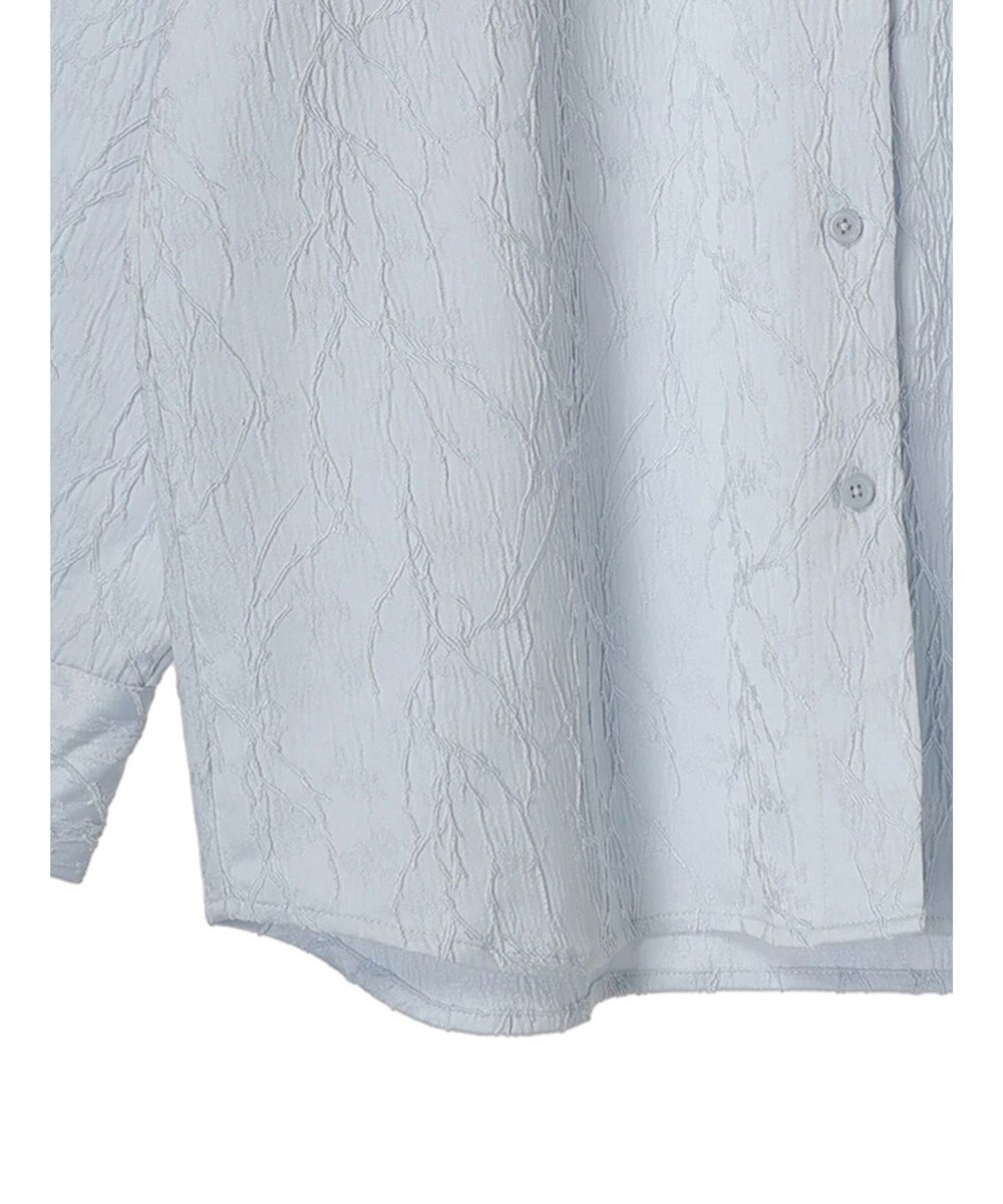 earth music&ecology フラワージャガードシャツ 