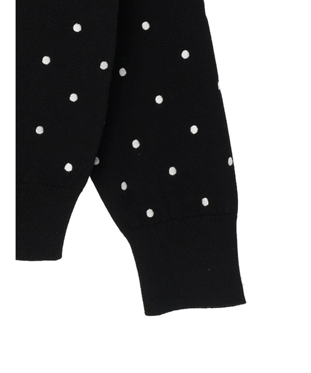 AMERICAN HOLIC Ｄｏｔモックネックニットカーディガン 