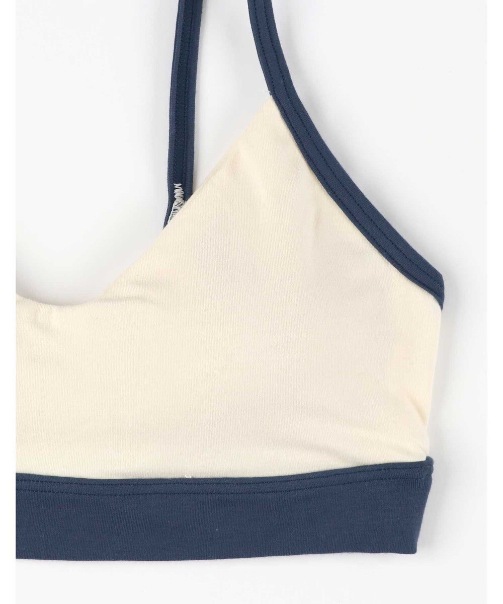 une nana cool 綿ベア天竺 カラーブロッキング ノンワイヤーブラジャー 