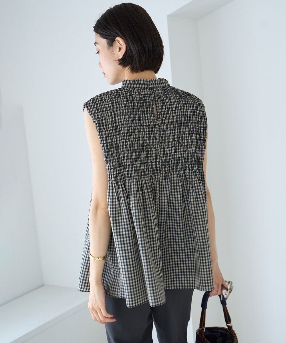 UNFILO 【WEB限定】シアーシャーリングブラウス 