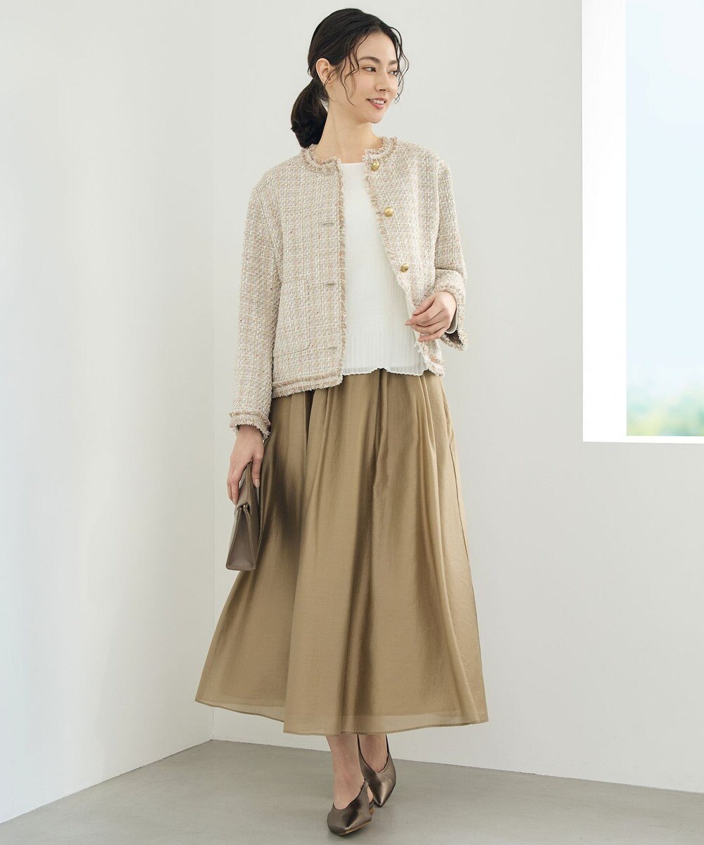 自由区 【カタログ掲載・セットアップ対応】エアリーローンプレーン スカート 