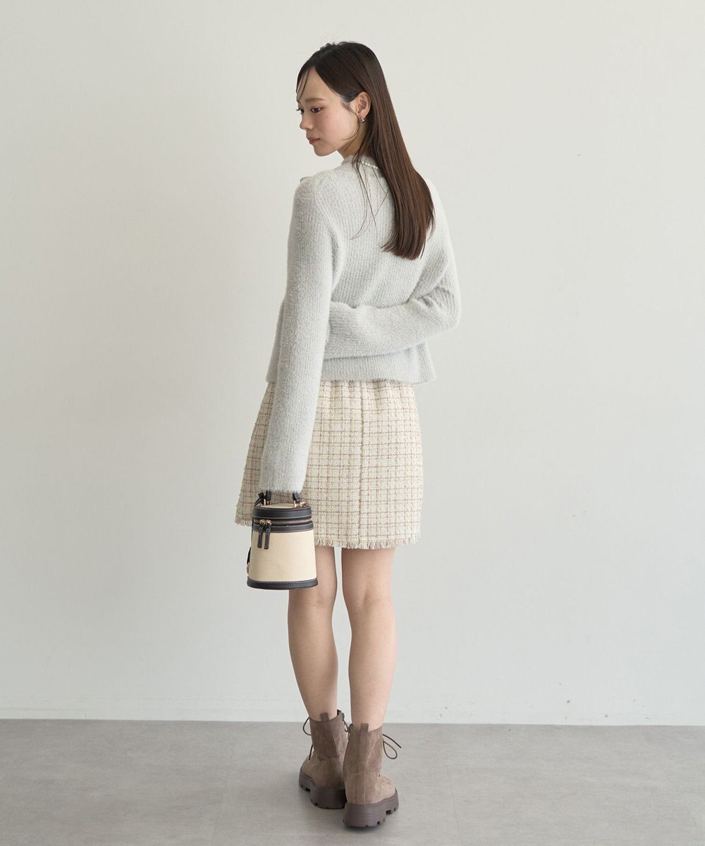 earth music&ecology SET2点チャーム付きシャギーニット＋インナー 