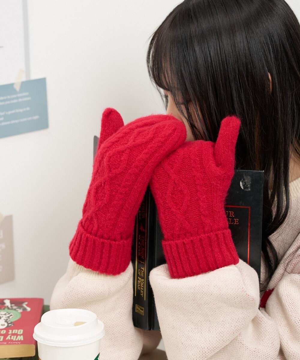 WEGO 【手袋】ケーブルミトングローブ 