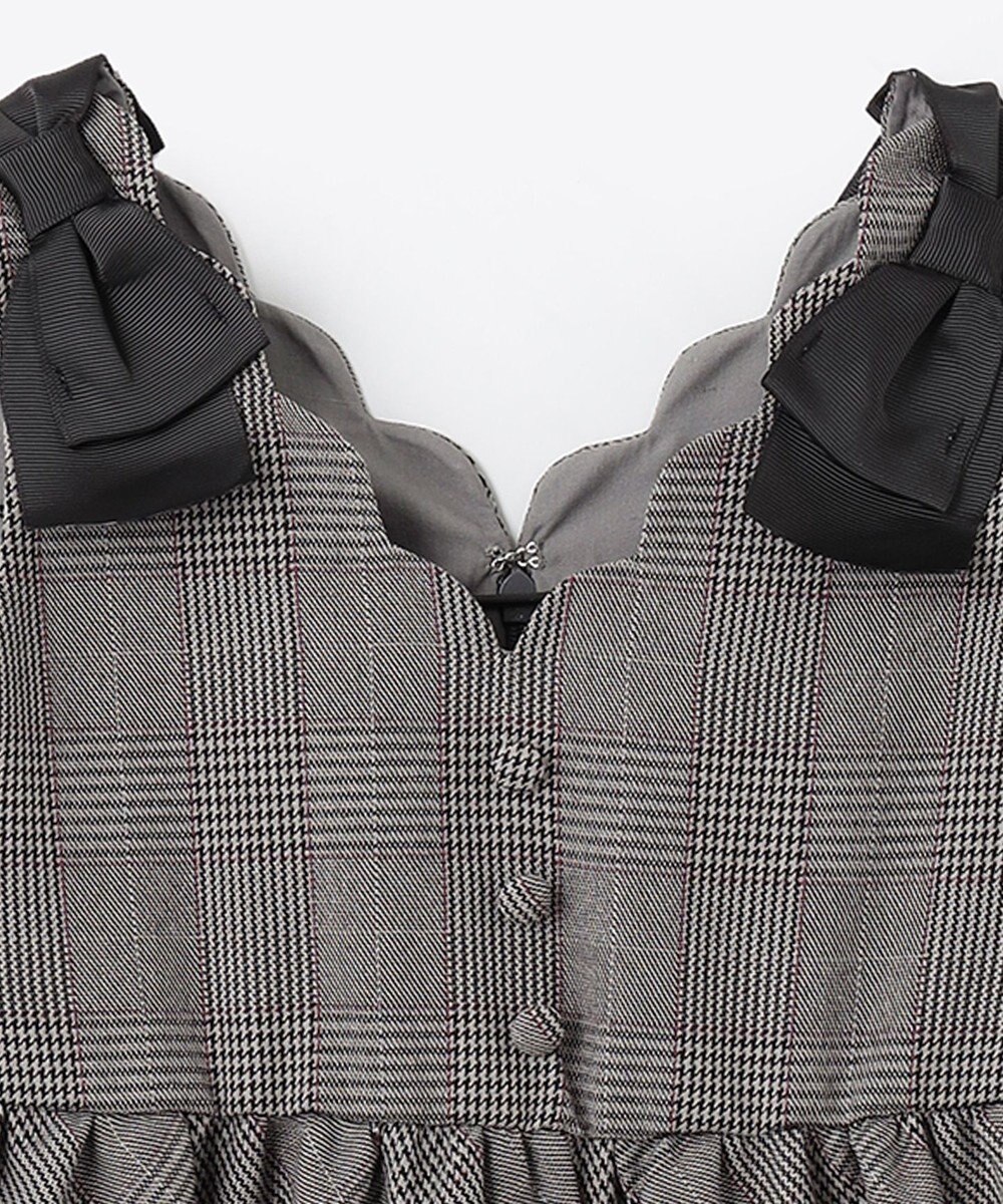 ANY KIDS チェックジャンパースカート 