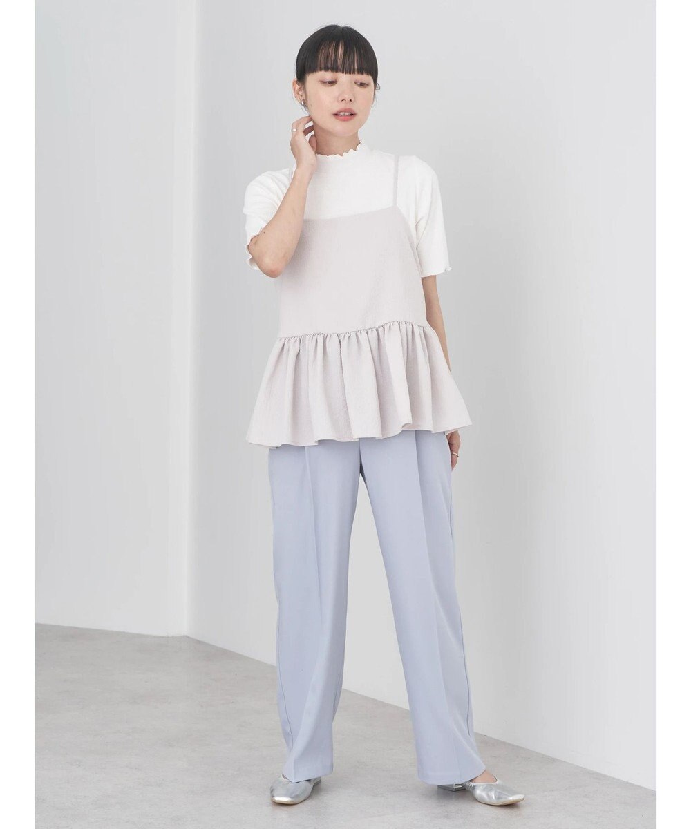 earth music&ecology ＳＥＴ２点ジャガードビスチェ＋リブプルオーバー 