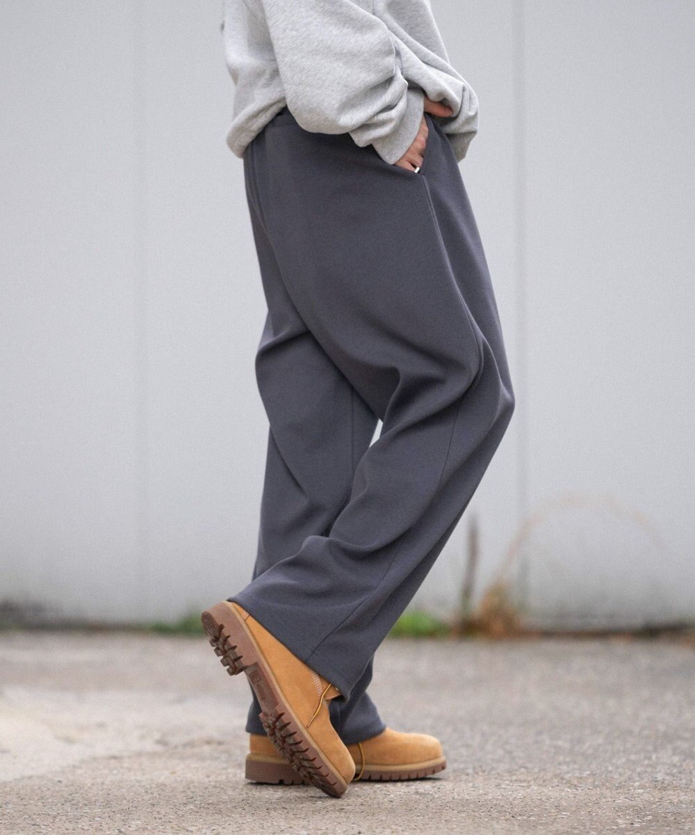 WEGO 【ユニセックス着用ITEM/MLサイズ展開/ウエストゴム】ボンディングスウェットパンツ 