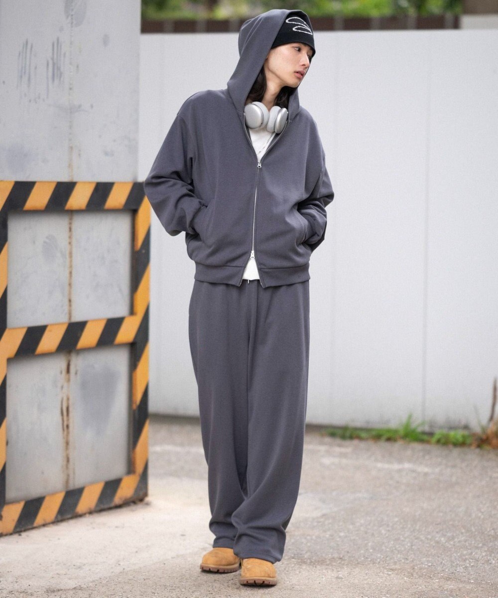 WEGO 【ユニセックス着用ITEM/MLサイズ展開/ウエストゴム】ボンディングスウェットパンツ 