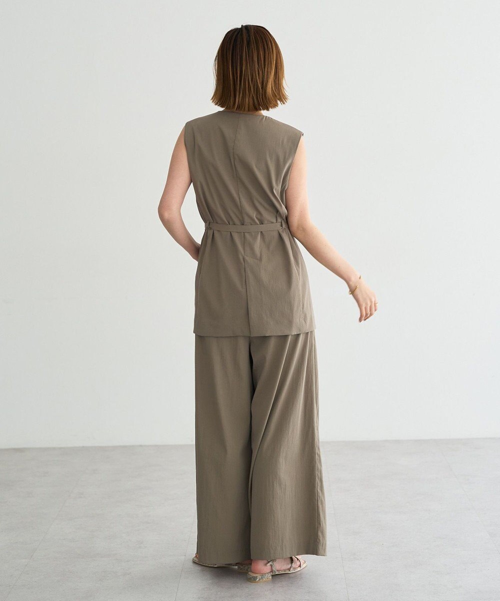 YECCA VECCA ドライタッチストレッチワイドパンツ 