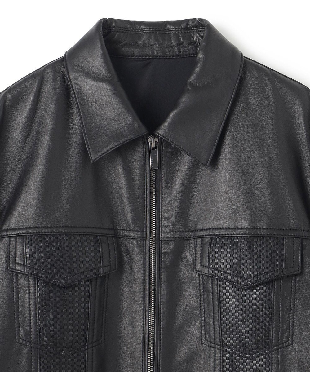 JOSEPH HOMME ライトラムナッパレザー　Ｇジャンタイプ 