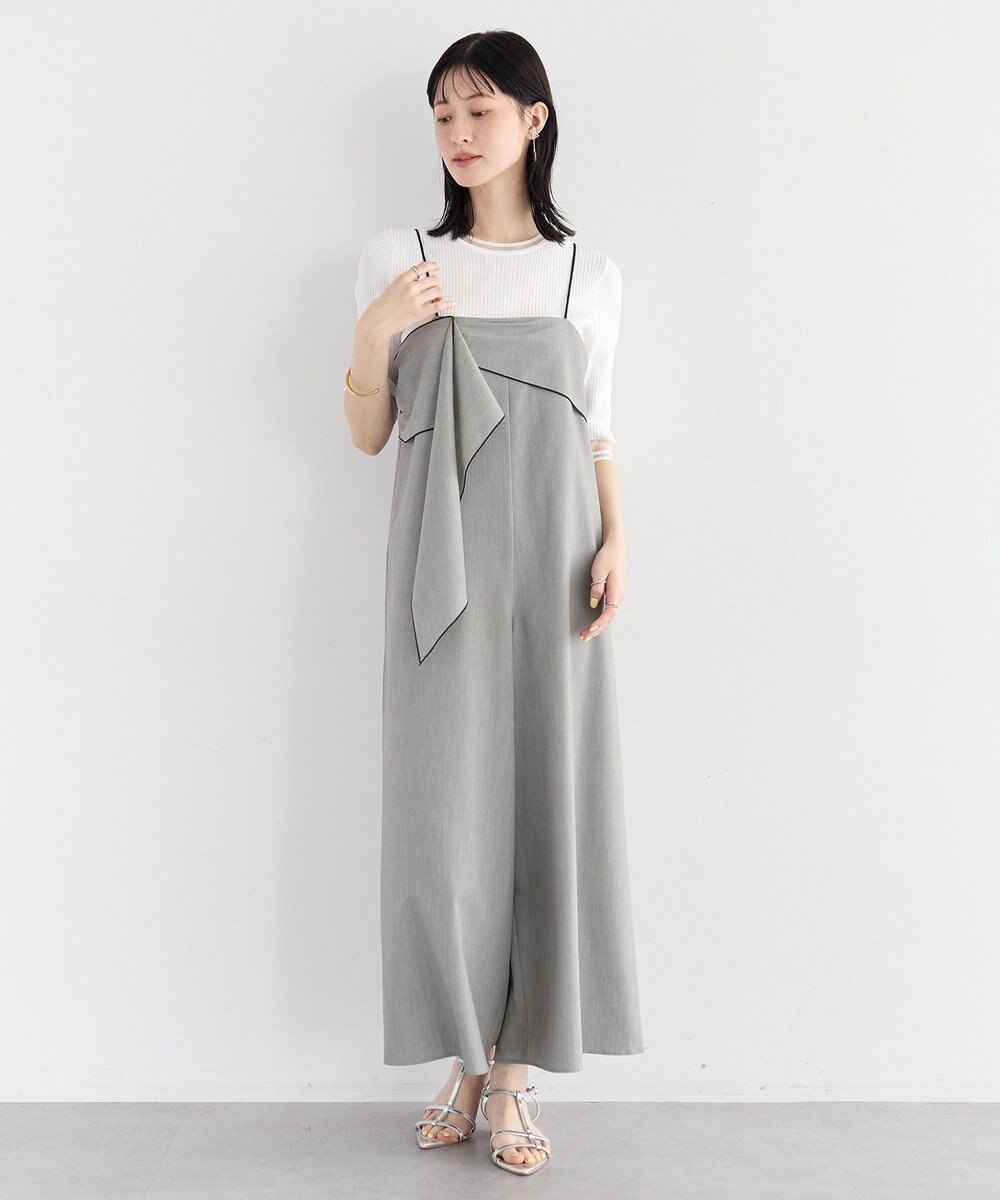 YECCA VECCA ラッフルキャミオールインワン 