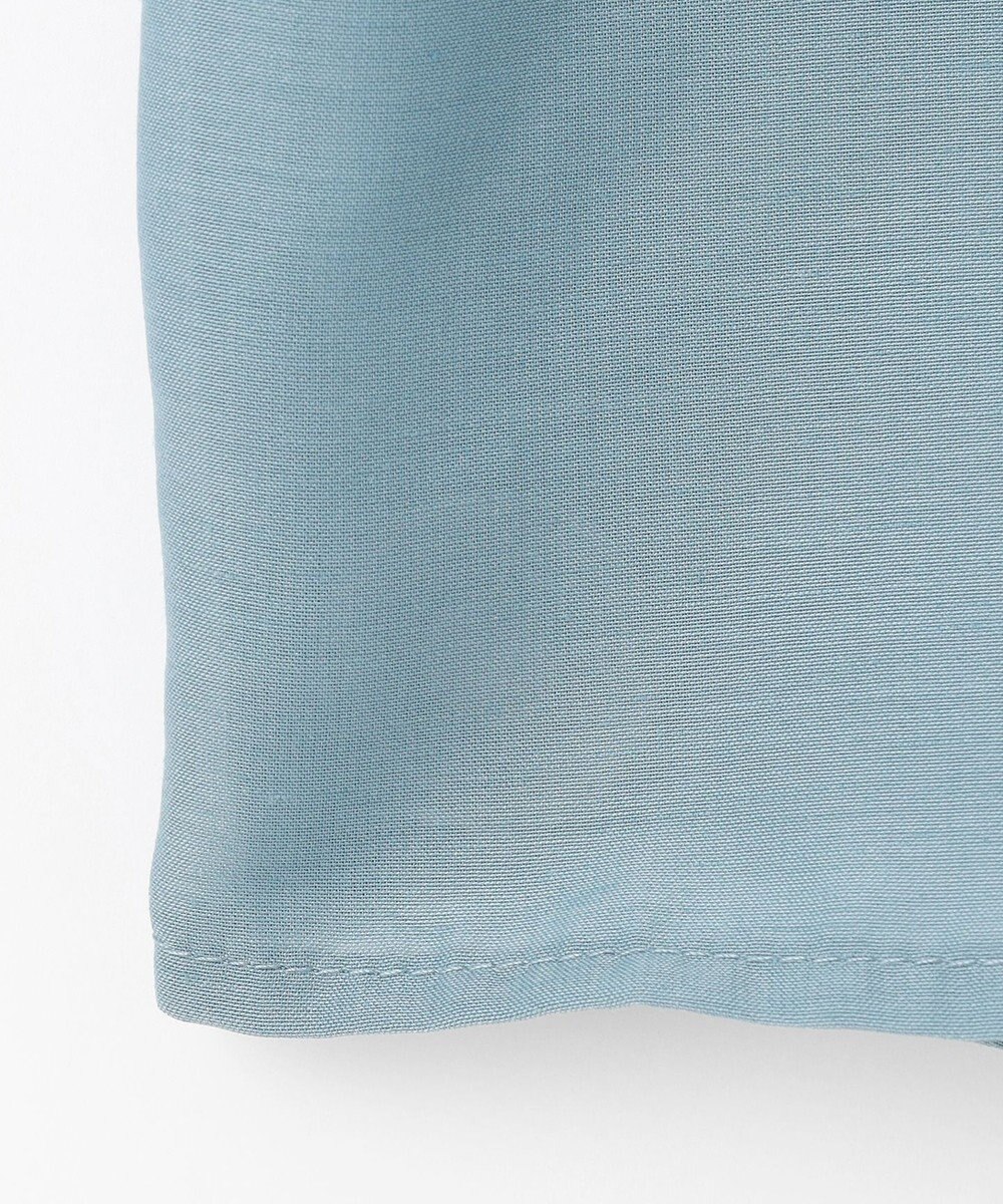 ANY シアーテックリネンギャザーブラウス 