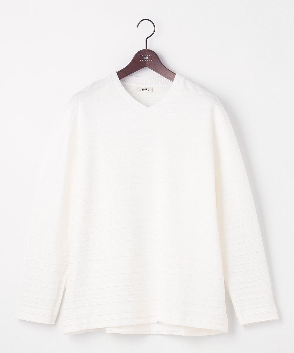 JOSEPH ABBOUD 【キングサイズ・オーガニックコットン使用】リンクスボーダー Tシャツ 