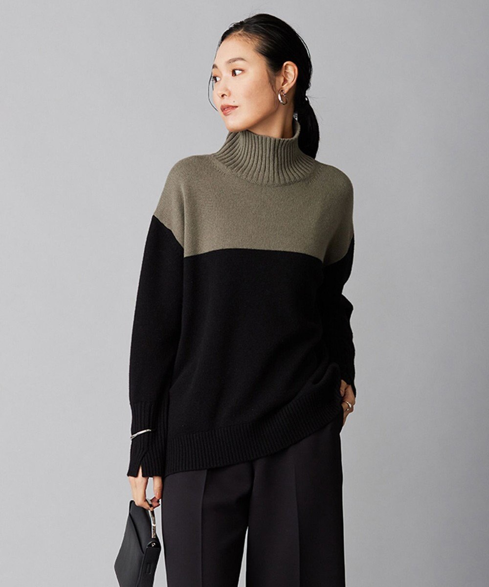 ICB 【新色追加・WEB限定カラーあり】 ソフトカシミヤミックス ハイネックニット 