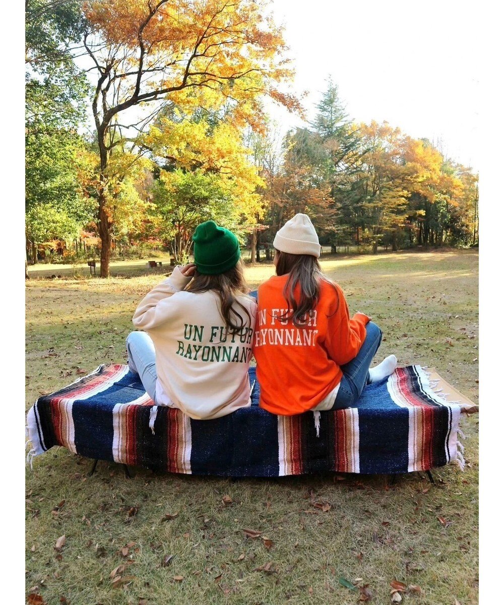 Green Parks バックロゴプリントスウェット 