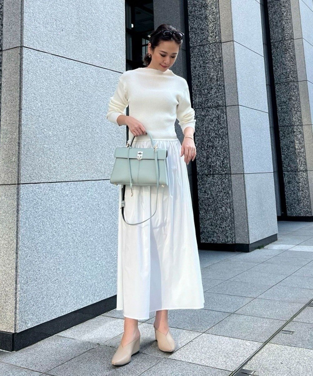 Green Parks AnriettMusee  リブニットドッキングワンピース 