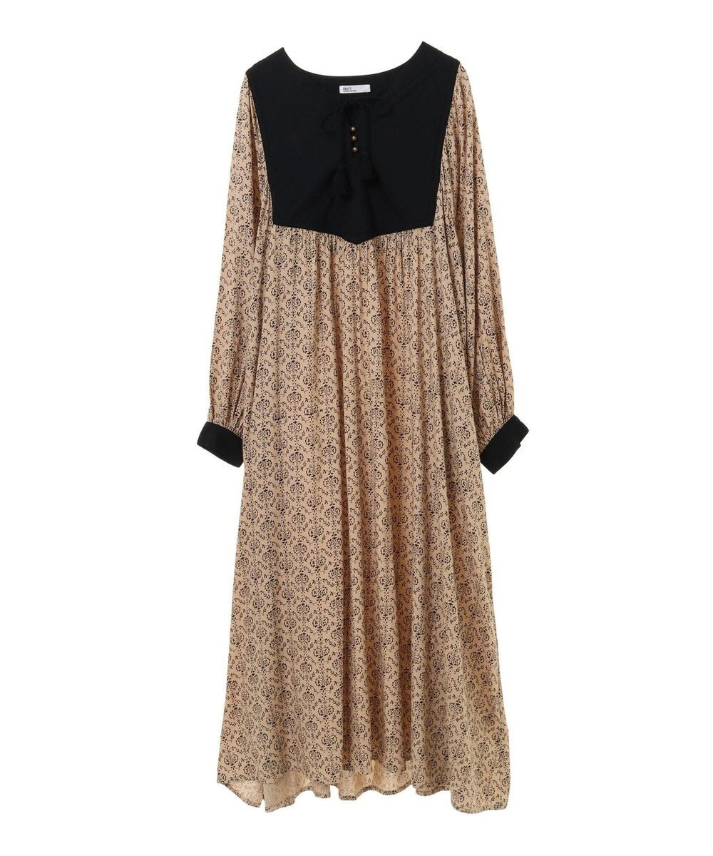 CRAFT STANDARD BOUTIQUE レーヨンキルト切替ワンピース 
