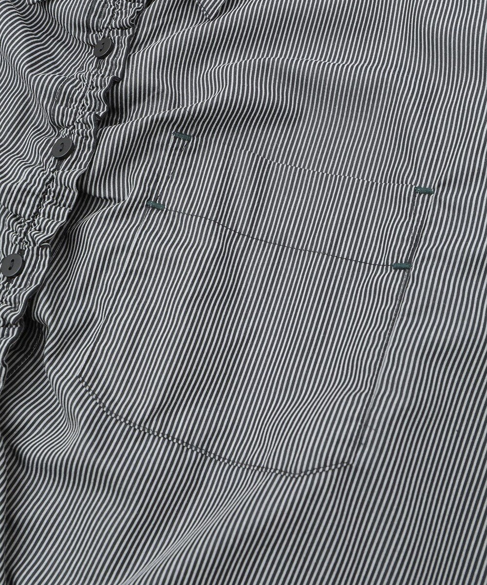 YECCA VECCA ドロストデザインギャザーシャツ 