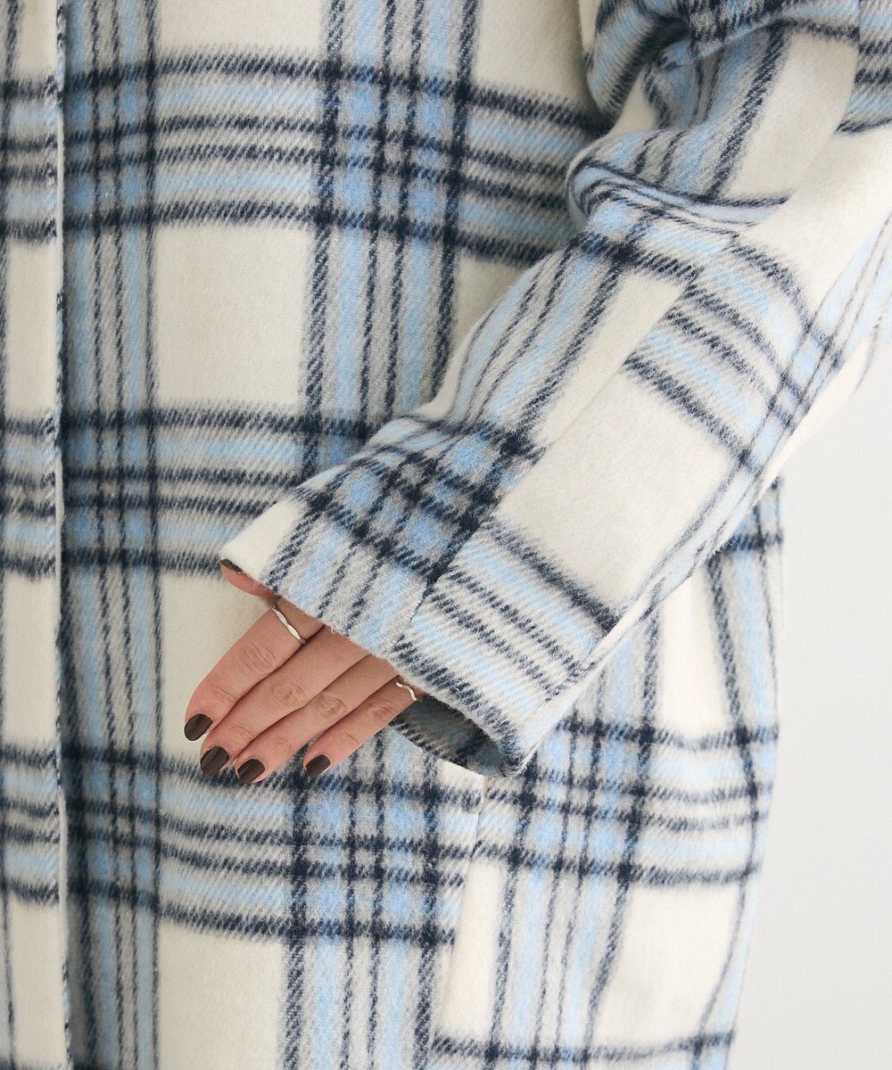 Green Parks シャギーノーカラーコート 