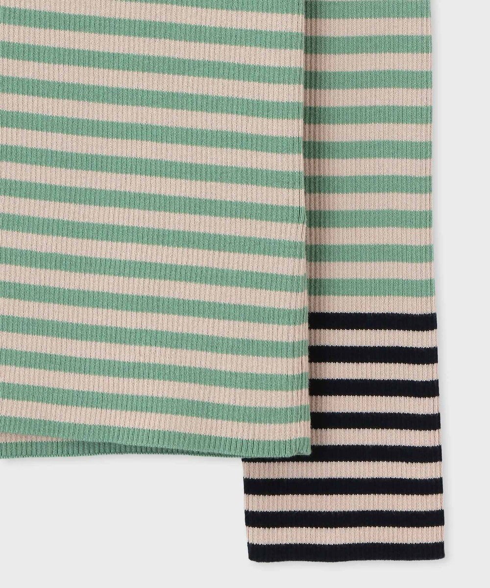 Paul Smith 【洗える】リブ ボーダー カーディガン 