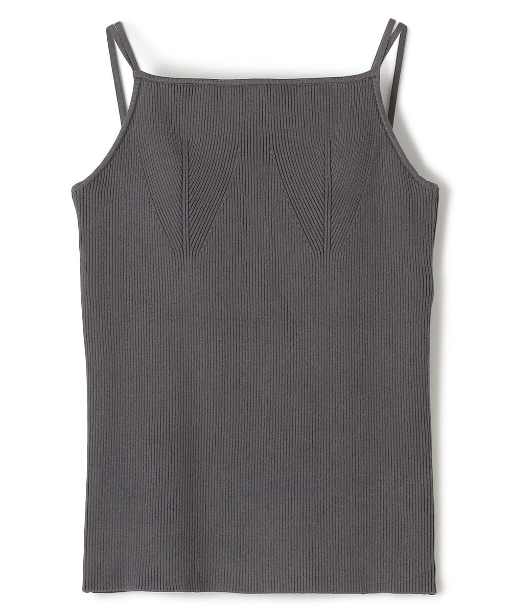 uncrave リブニット カップ付きキャミソール 