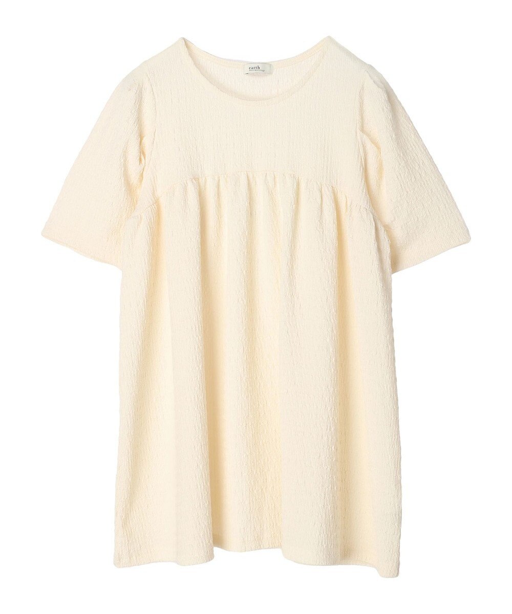 earth music&ecology ジャガードギャザーチュニック 