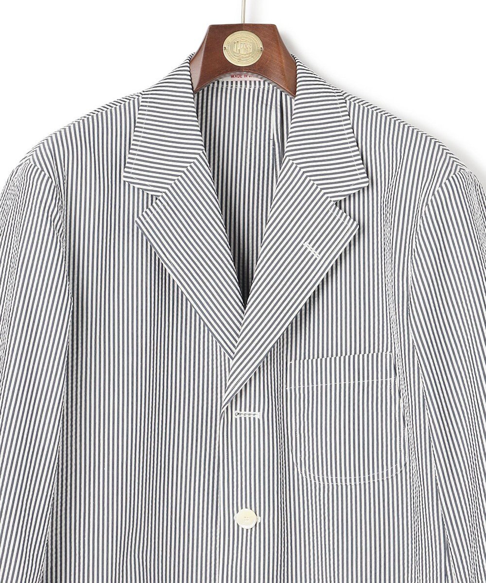 J.PRESS MEN 【J.PRESS ORIGINALS】Silk Seersucker 3B Sack Jacket / Japan Made 