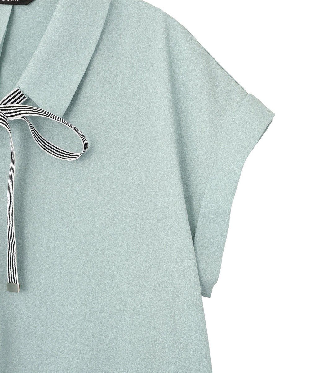 YECCA VECCA 2wayストライプリボンブラウス 