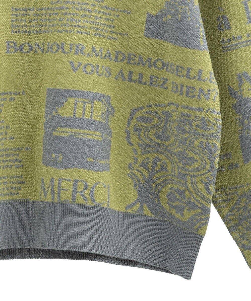 Green Parks ・ｆｕｒｒｙ　ｒａｔｅ　ジャカードニットプルオーバ 