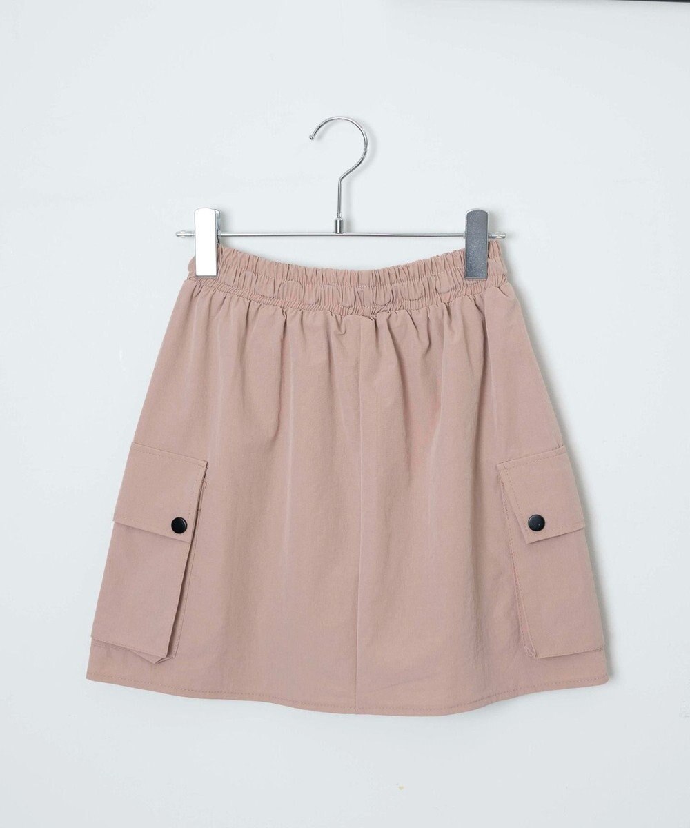 WEGO 【ウエストゴム】ナイロンカーゴミニスカート 