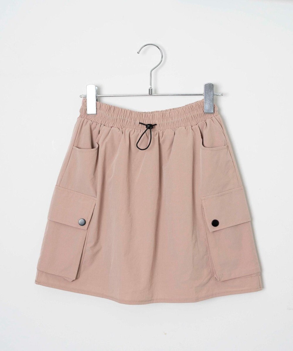 WEGO 【ウエストゴム】ナイロンカーゴミニスカート 