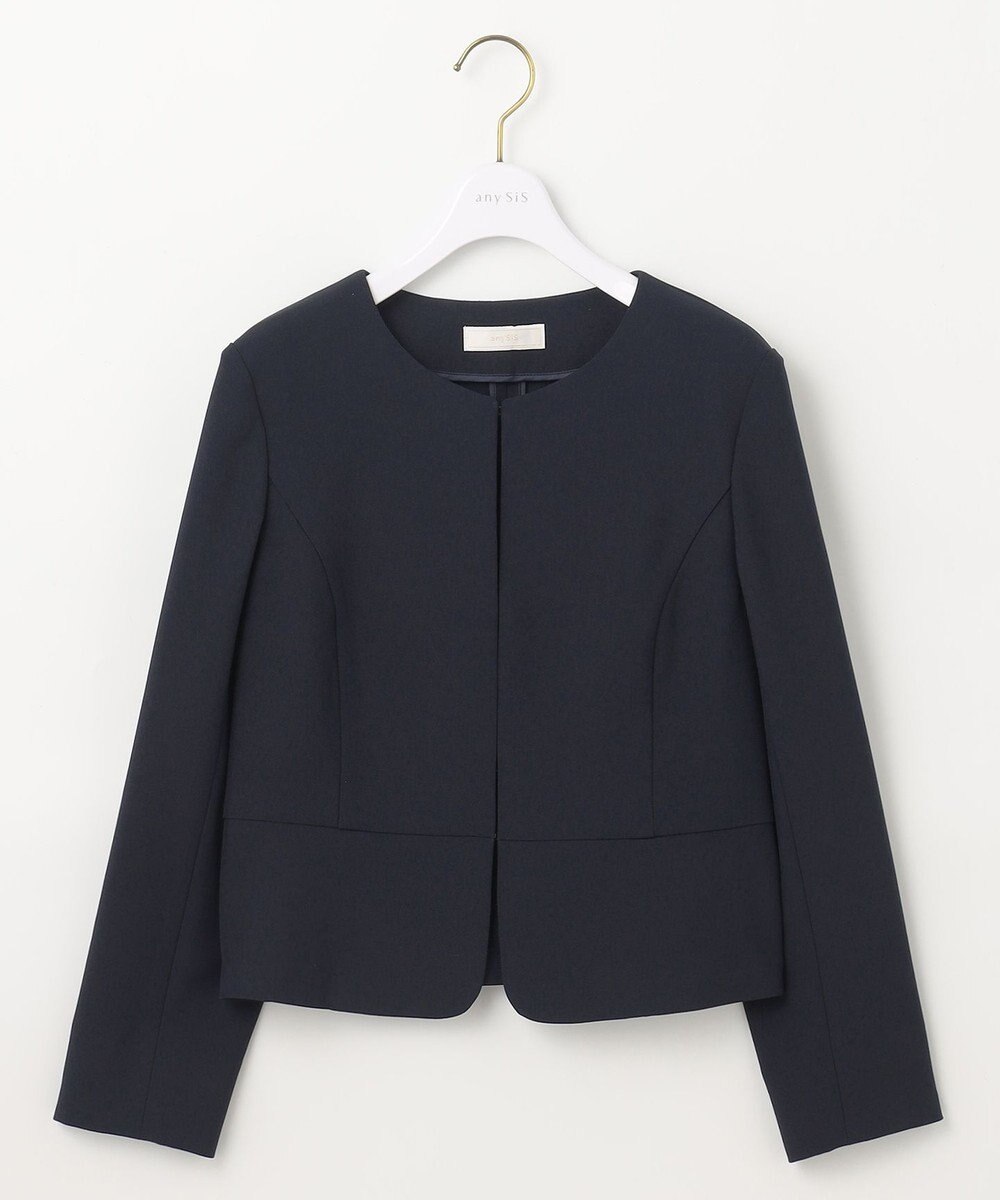 ANY SIS L 【UVカット / 接触冷感 / 吸水速乾】スマートビューティストレッチ ショートノーカラージャケット 