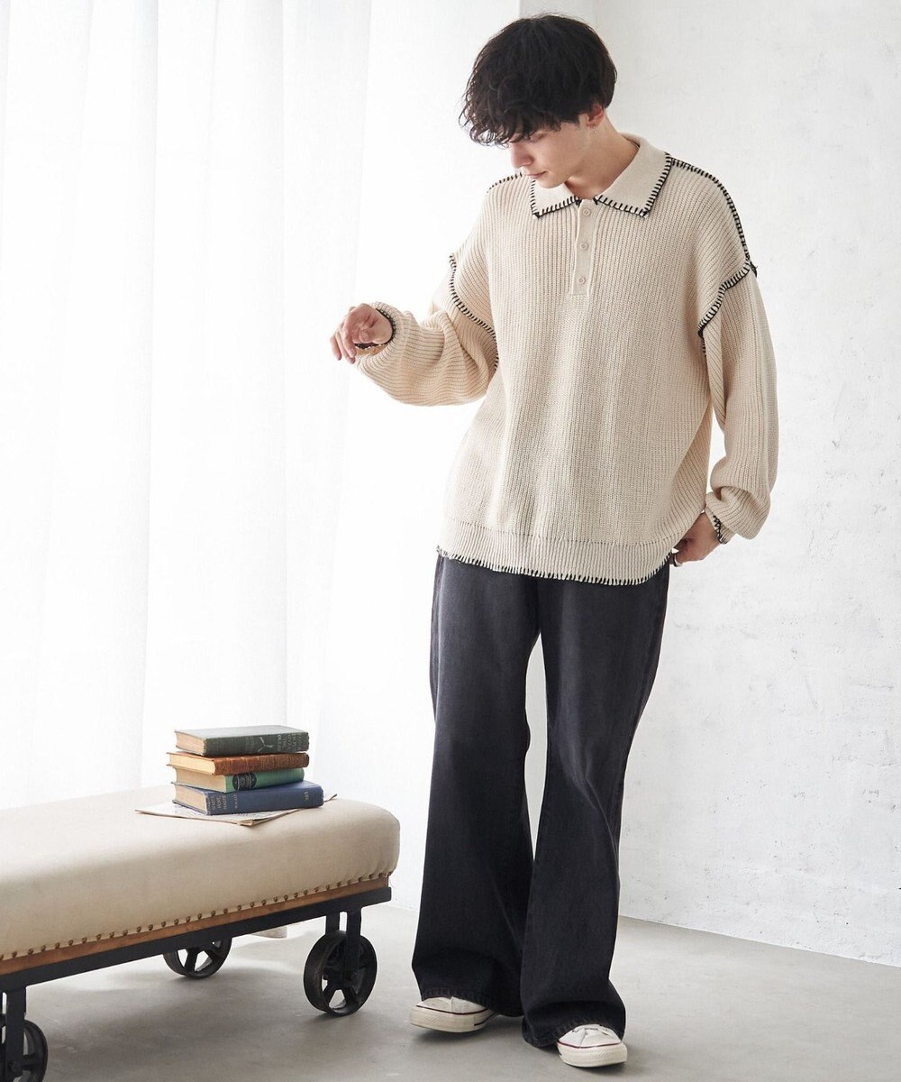 WEGO ハンドステッチポロプルオーバー 