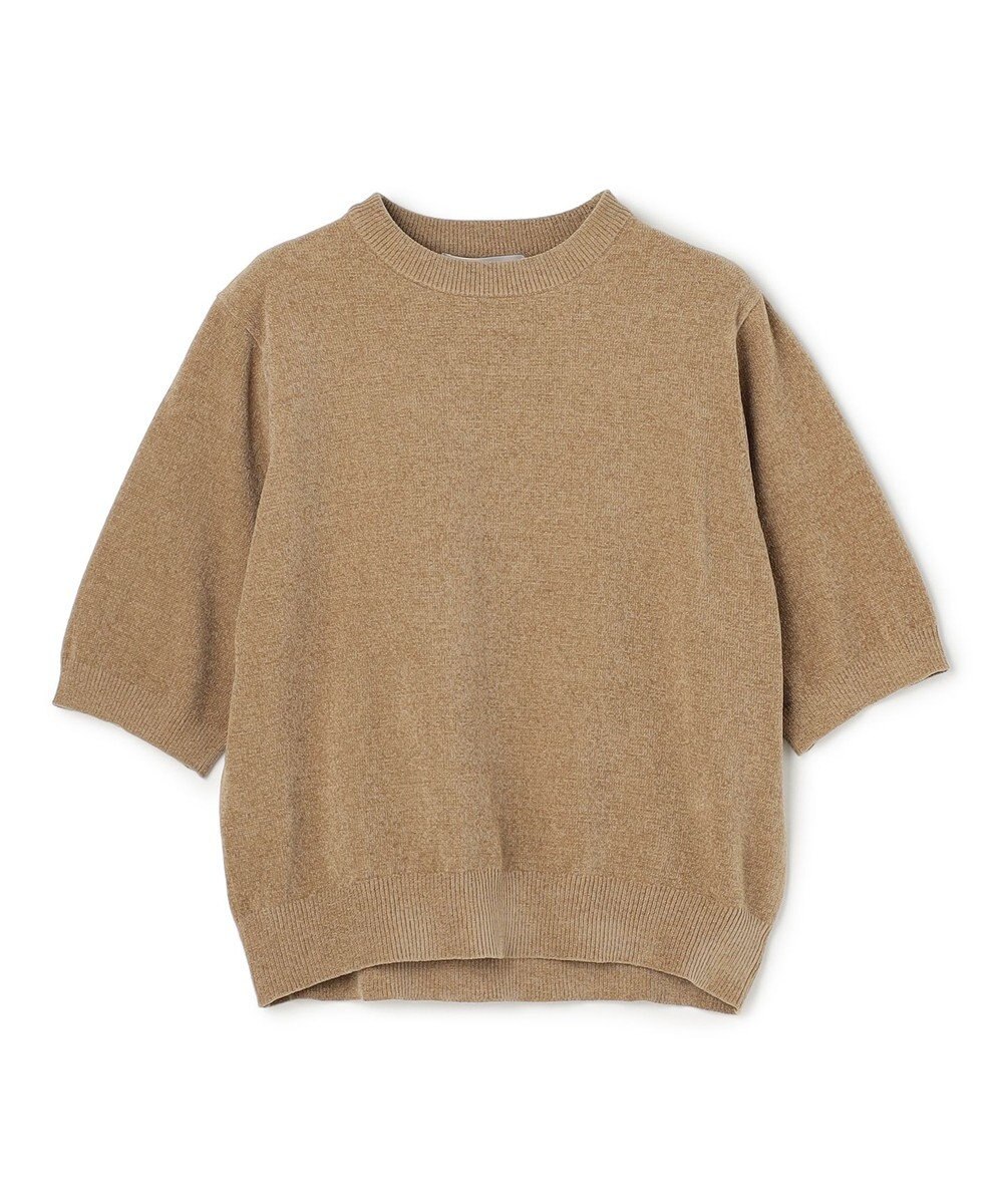 UNFILO L ベロアモール ハーフスリーブニット 