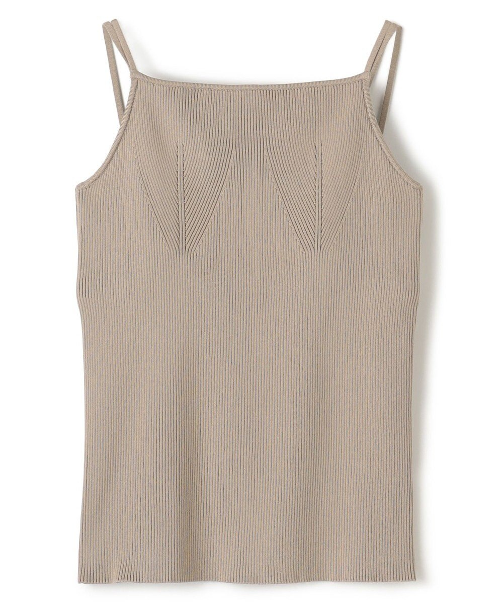 uncrave リブニット カップ付きキャミソール 