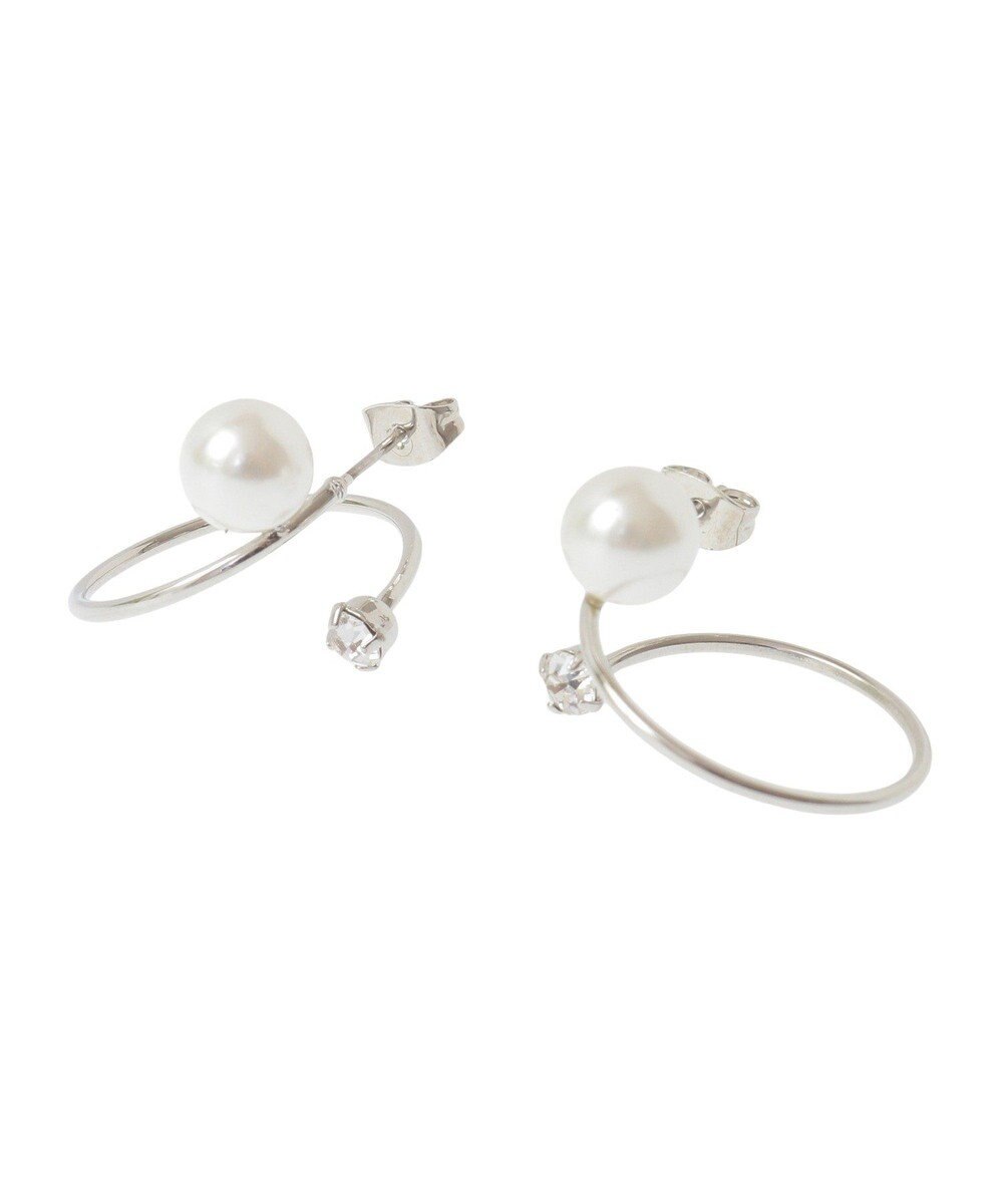 YECCA VECCA パールスパイラルピアス 