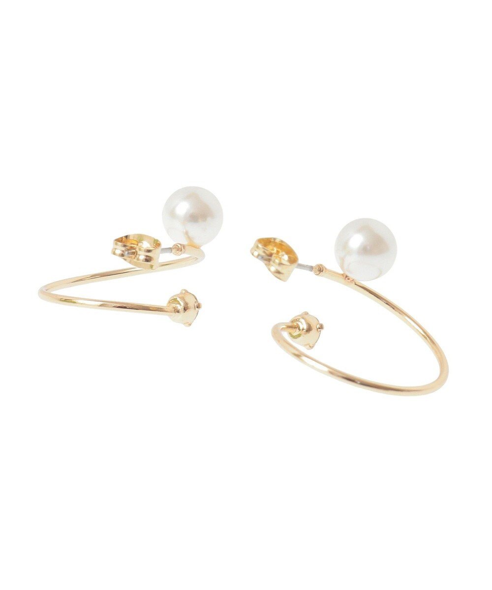 YECCA VECCA パールスパイラルピアス 